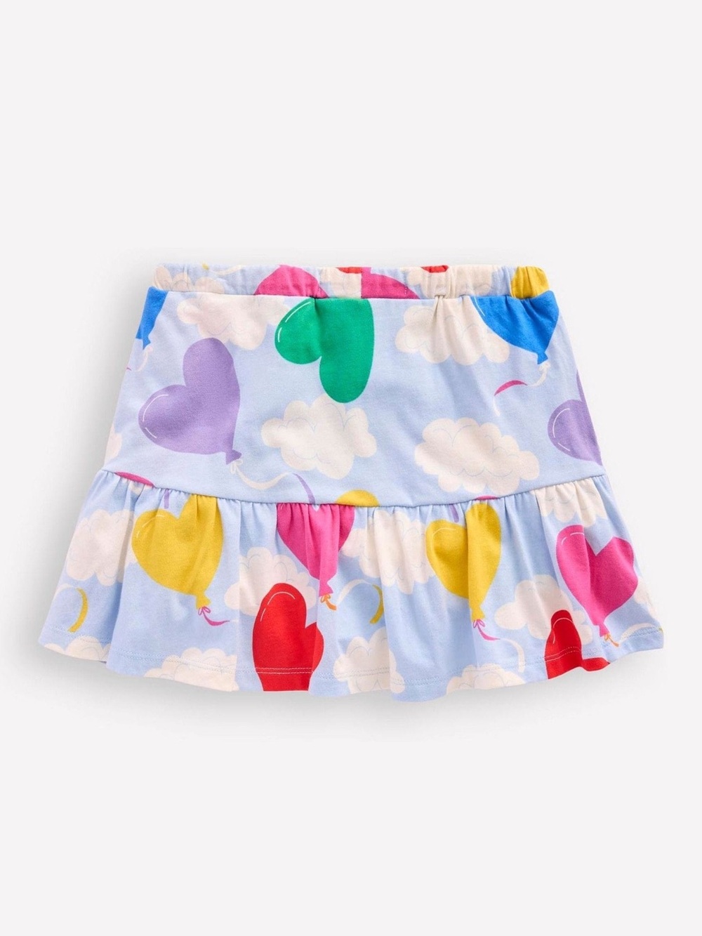 Mini Boden Heart Skirt 8-9 Years Girl’s Colorful Ruffle Skort